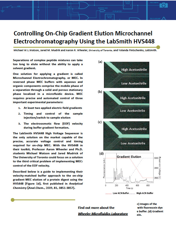 LabSmith On-Chip Gradient Elution Application Article